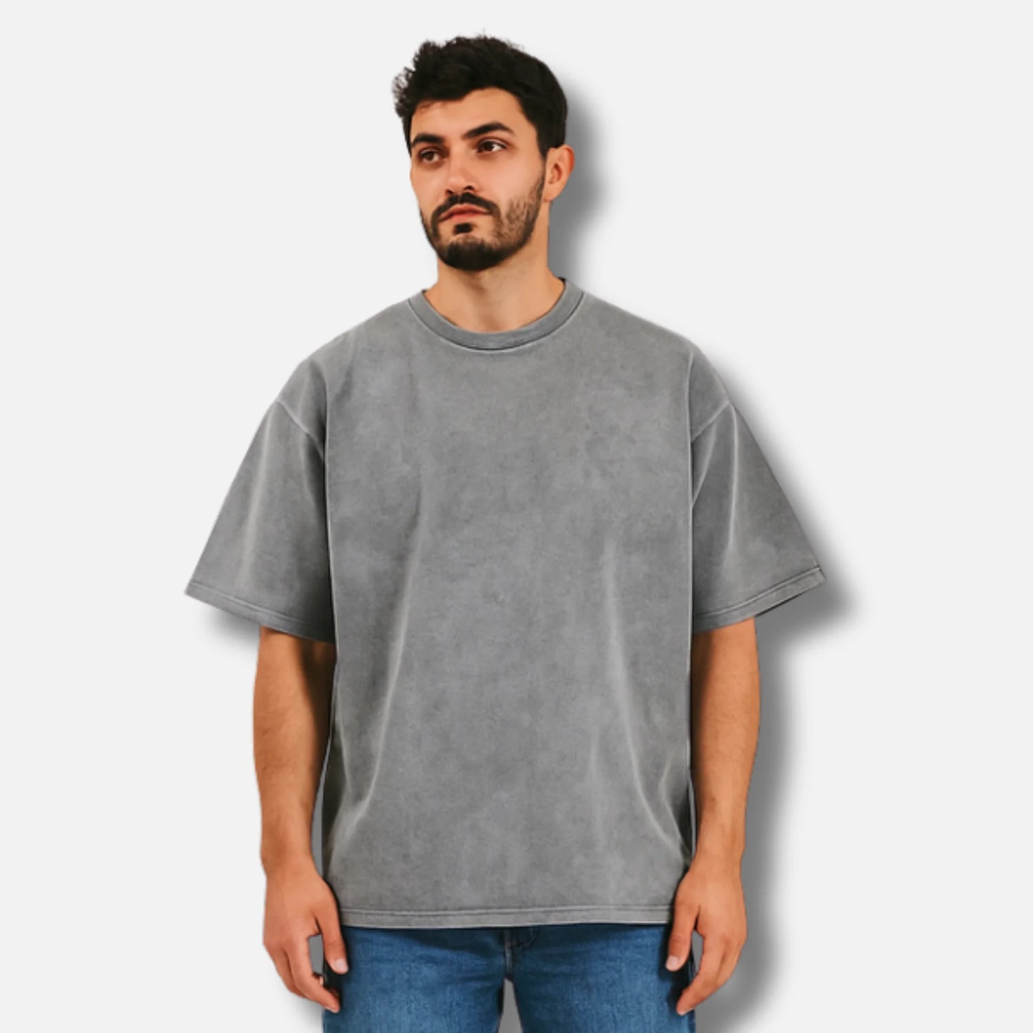 Sakura - Camiseta oversize – Gris