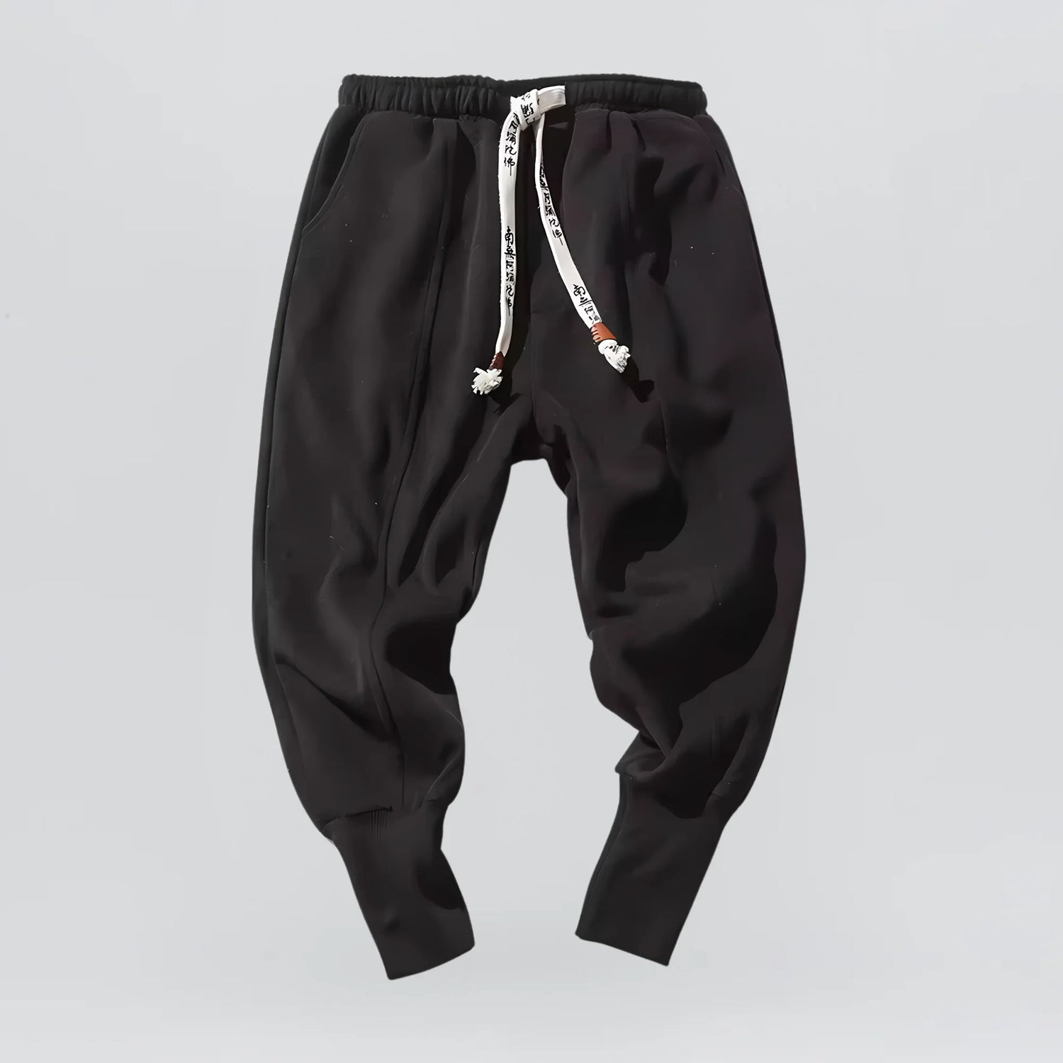 Tsuki - Pantalón harem de invierno grueso - Negro