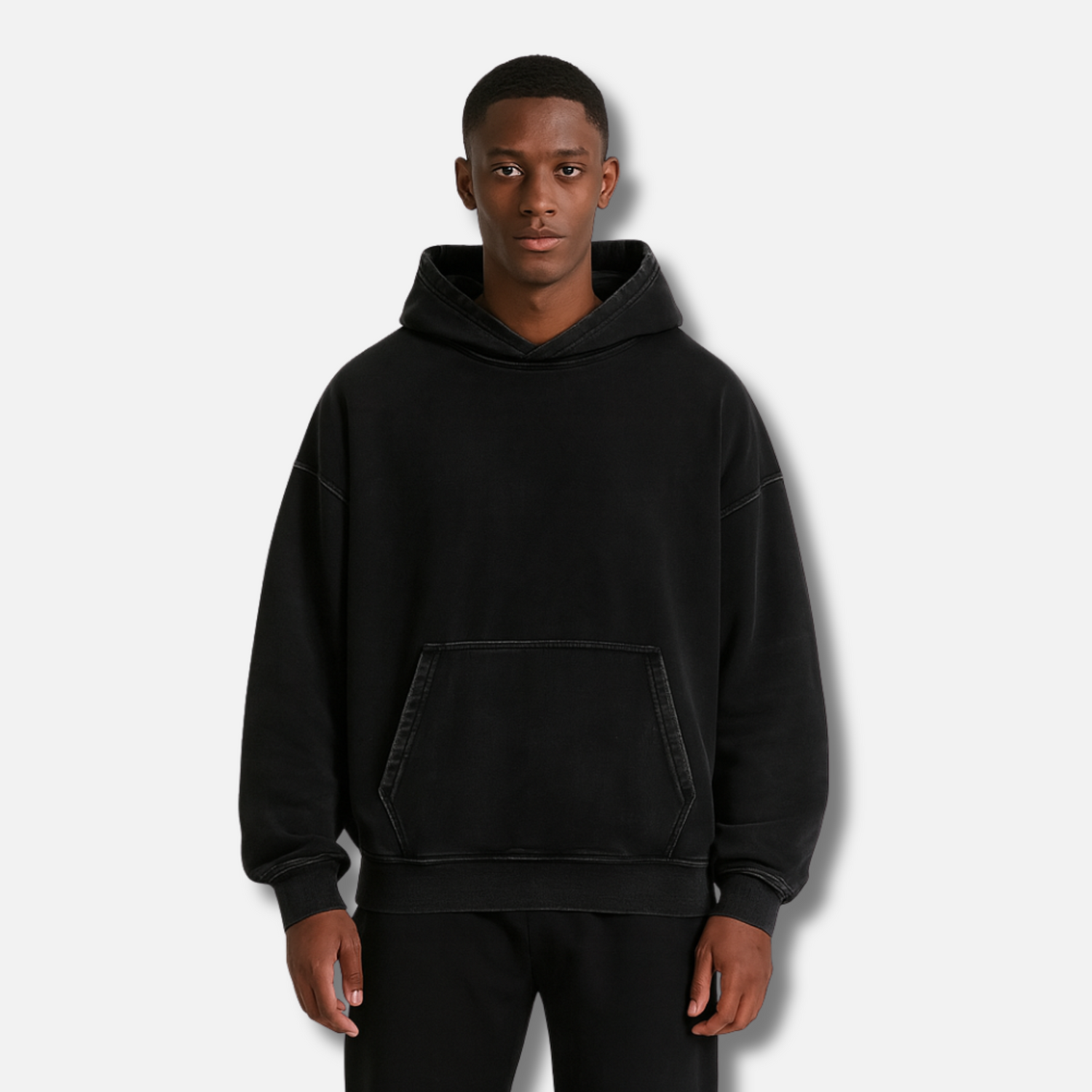 Hikari - Hoodie oversize - Negro