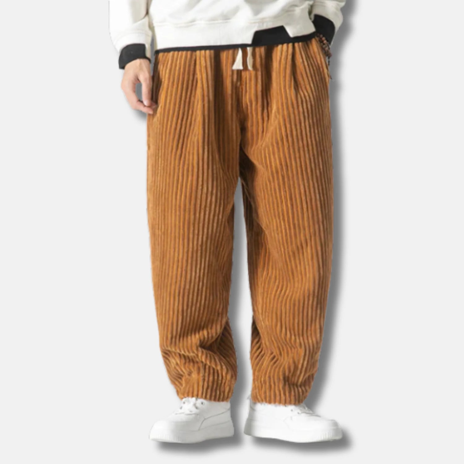 Nemu - Pantalón de pana de canalé – Camel