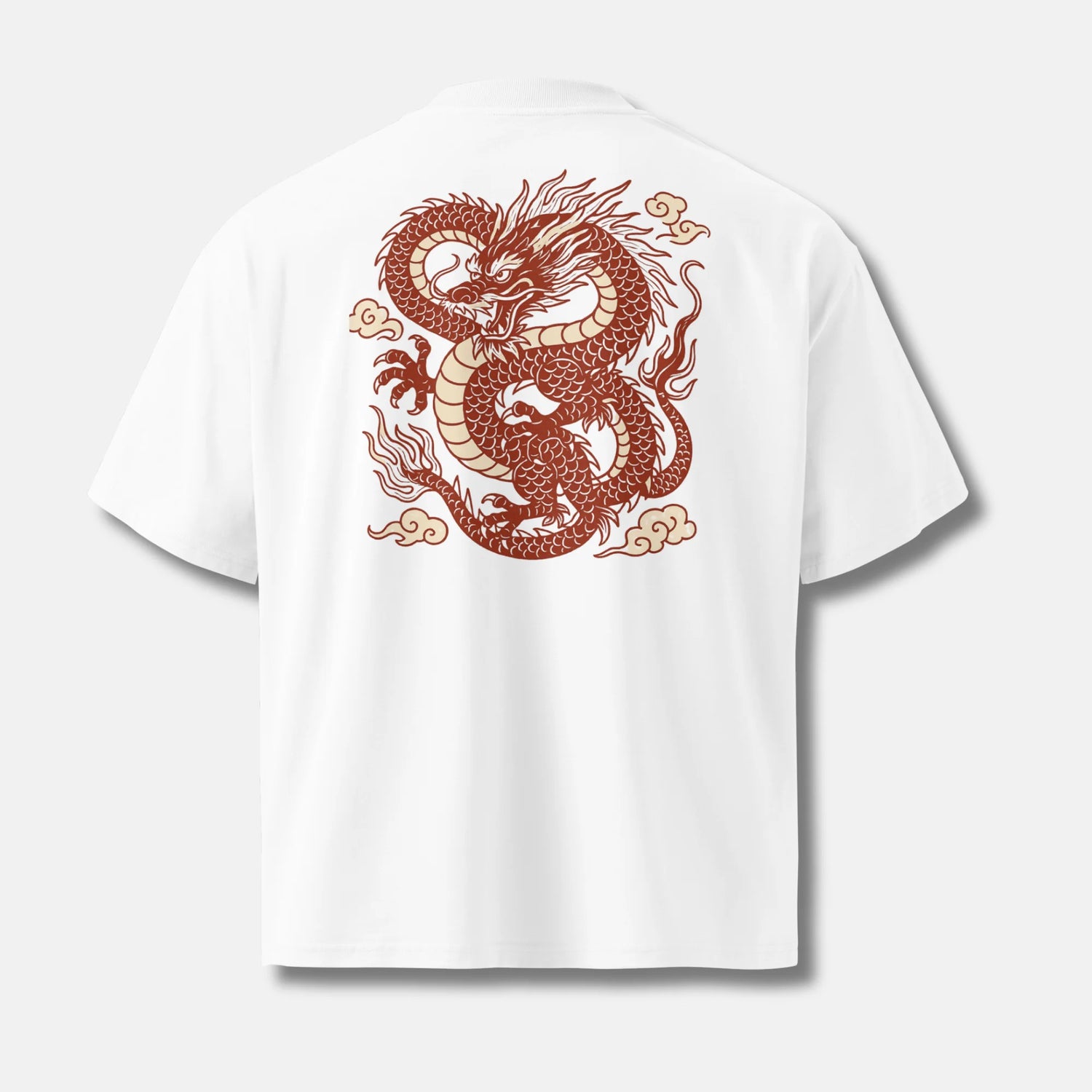 Ryū - Camiseta Japonesa oversize - Blanco