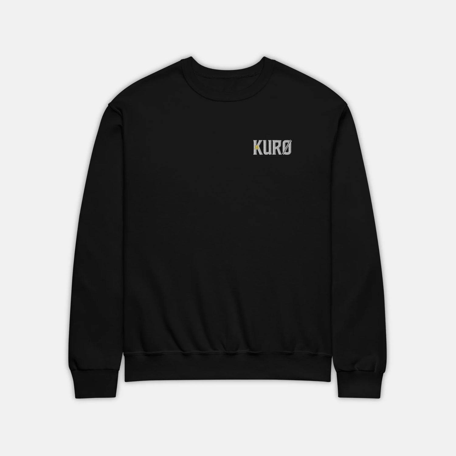 Sudadera con el logo KURØ bordado - Negro
